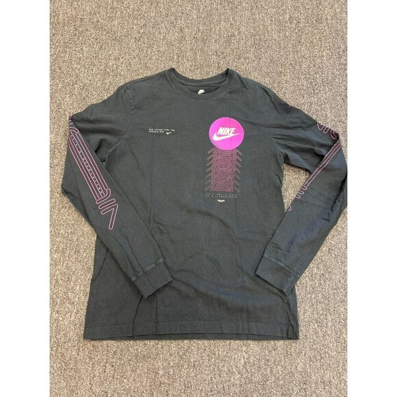 Nike Air Tee Mens Black It’s A Revolution Pure Cotton Crew Neck T Shirt Size M - Picture 13 of 16